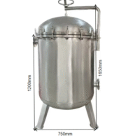 xj121 large scale stainless steel multi bag filter(four bag heightened lifting ring type)